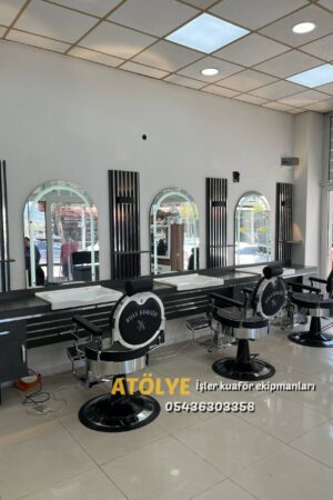 İMALATAN LÜX BERBER SALONLARI 3 LÜ PAKET