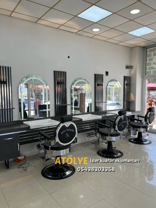 İMALATAN LÜX BERBER SALONLARI 3 LÜ PAKET