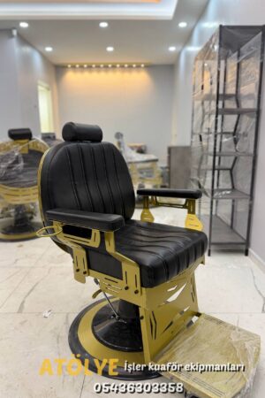 LAZER KESİM GOLD BERBER KOLTUĞU